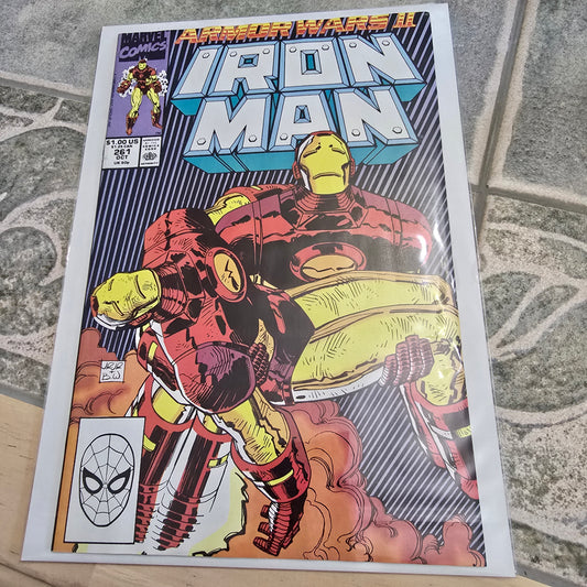 Vintage Iron Man #261 Comic Book 1990 Marvel Armor Wars II Issue