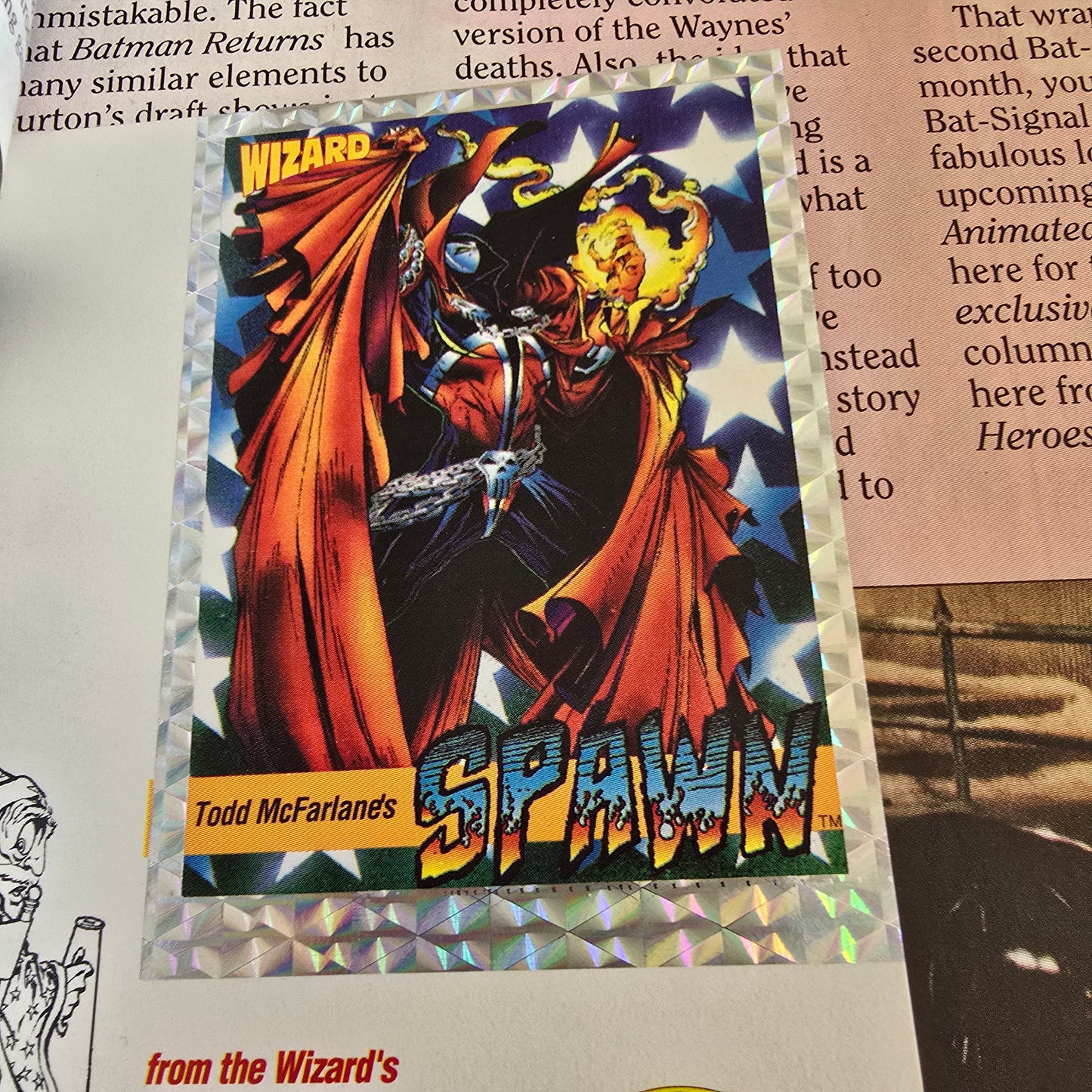 Wizard Magazine #11 (July 1992) Spawn Cover w/ Original Spawn Card