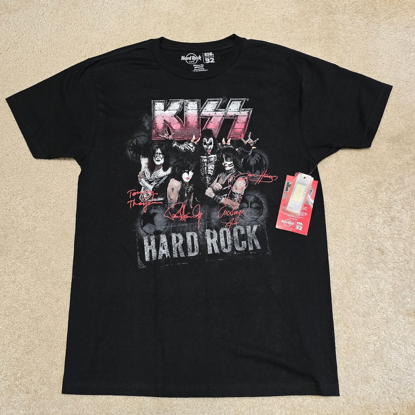 Hard Rock Cafe x KISS Signature Series 32 Amsterdam T-Shirt Medium NWT 2014
