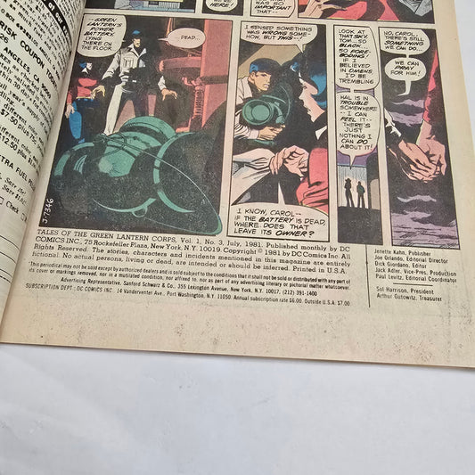Tales of the Green Lantern Corps #3 (1981) DC FN/VF Bronze Age