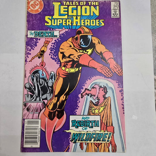 Tales of the Legion of Super-Heroes #343 (1987) Wildfire – Newsstand