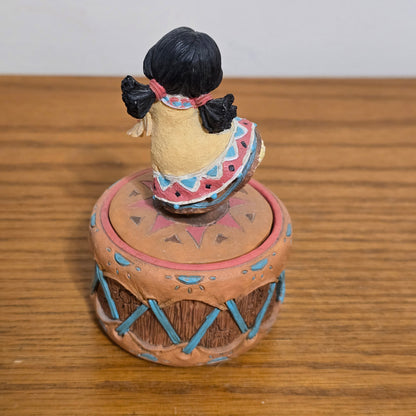 1995 Enesco Friends of the Feather “Harmony” Drum Figurine Set