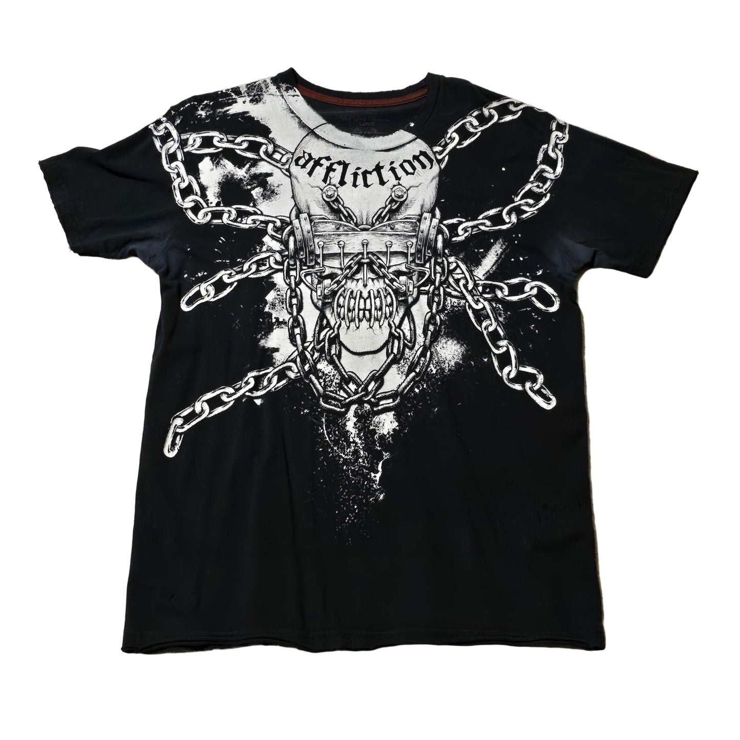 2008 Affliction x Megadeth Chains Graphic Tee – Size Large