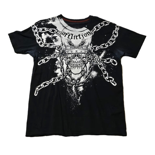 2008 Affliction x Megadeth Chains Graphic Tee – Size Large