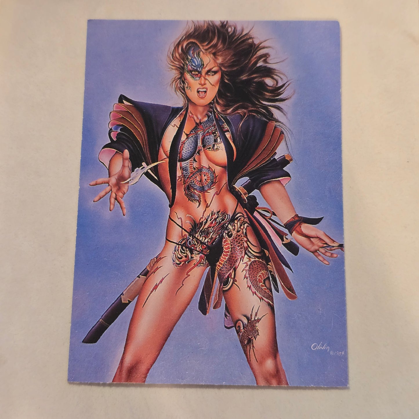 Olivia De Berardinis Tattoo II #31 Collector Card (1984/1992)