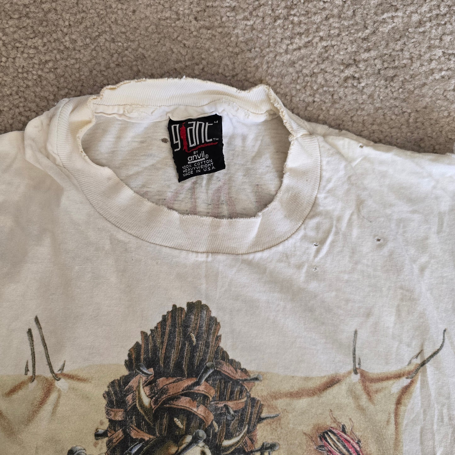 Vintage Megadeth Youthanasia Tour Distressed Cut Off Band Tee
