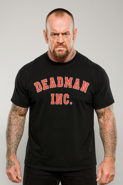 WWF Deadman Inc A Decade of Destruction T-Shirt Black Large Undertaker