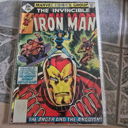 Vintage Iron Man #104 Marvel Comic 1978 Bronze Age The Anger and the Anguish