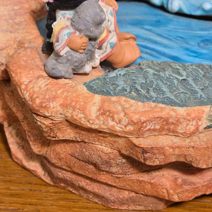 1998 Enesco Friends of the Feather Waterfall Figurine by Karen Hahn