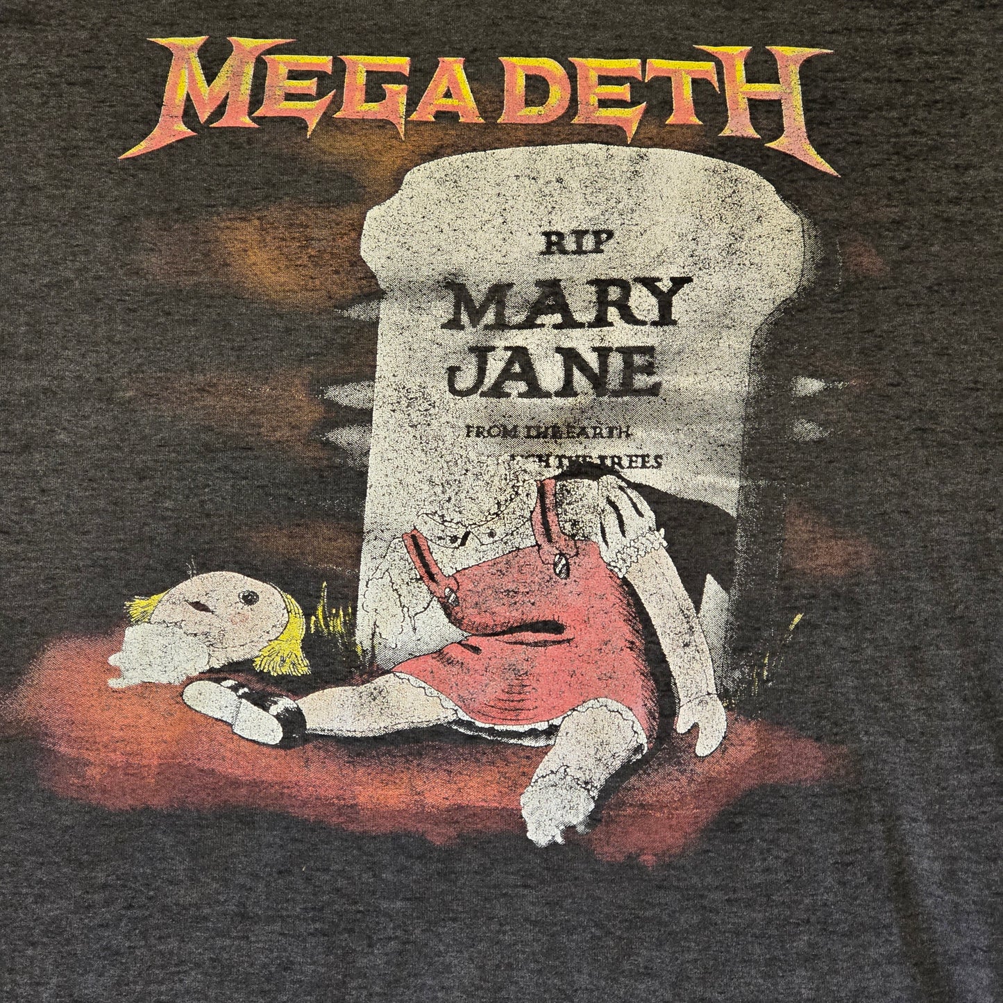 Vintage 1988 Megadeth Mary Jane T-Shirt Spring Ford Tag Made in USA XL