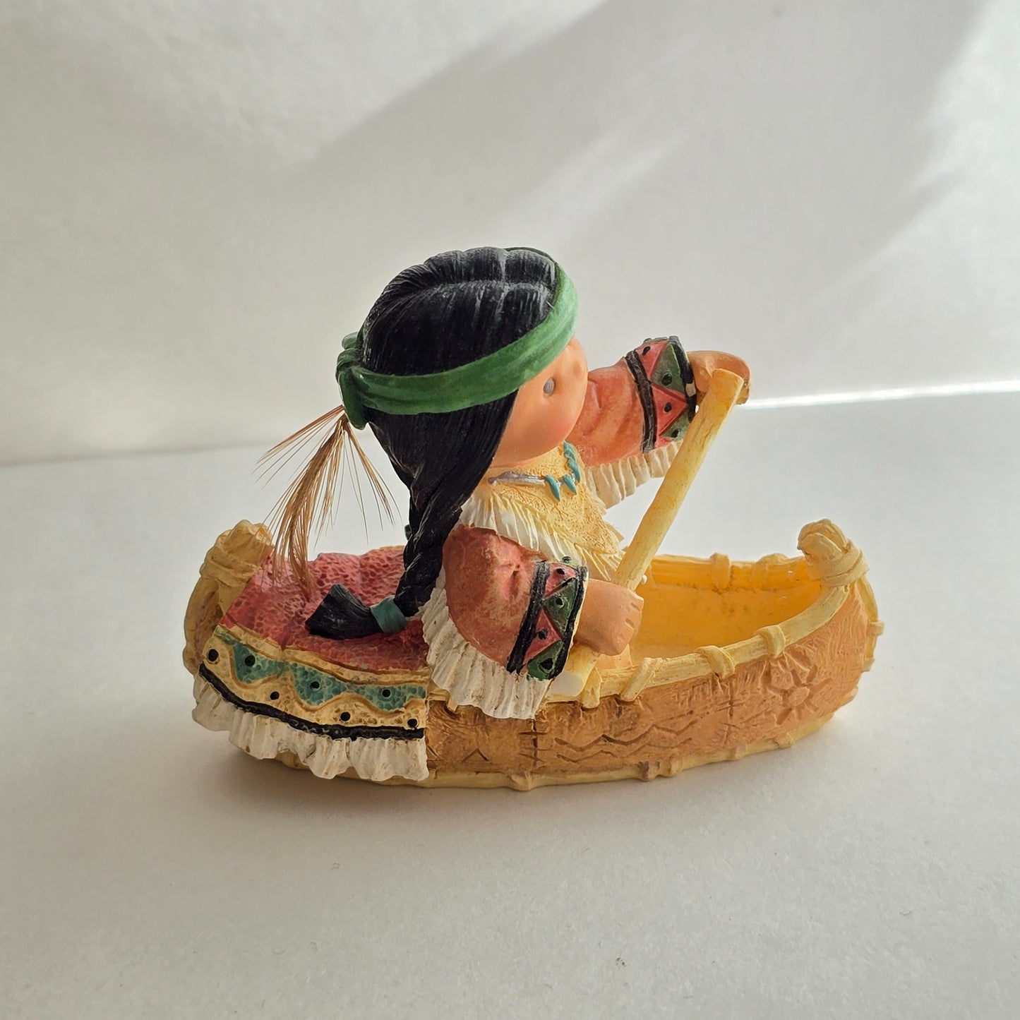 1998 Friends of the Feather Canoe Figurine – Enesco, Karen Hahn