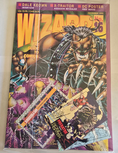 Wizard Magazine #16 (Dec 1992) + 1992 Archie SkyBox Promo Poster Lot