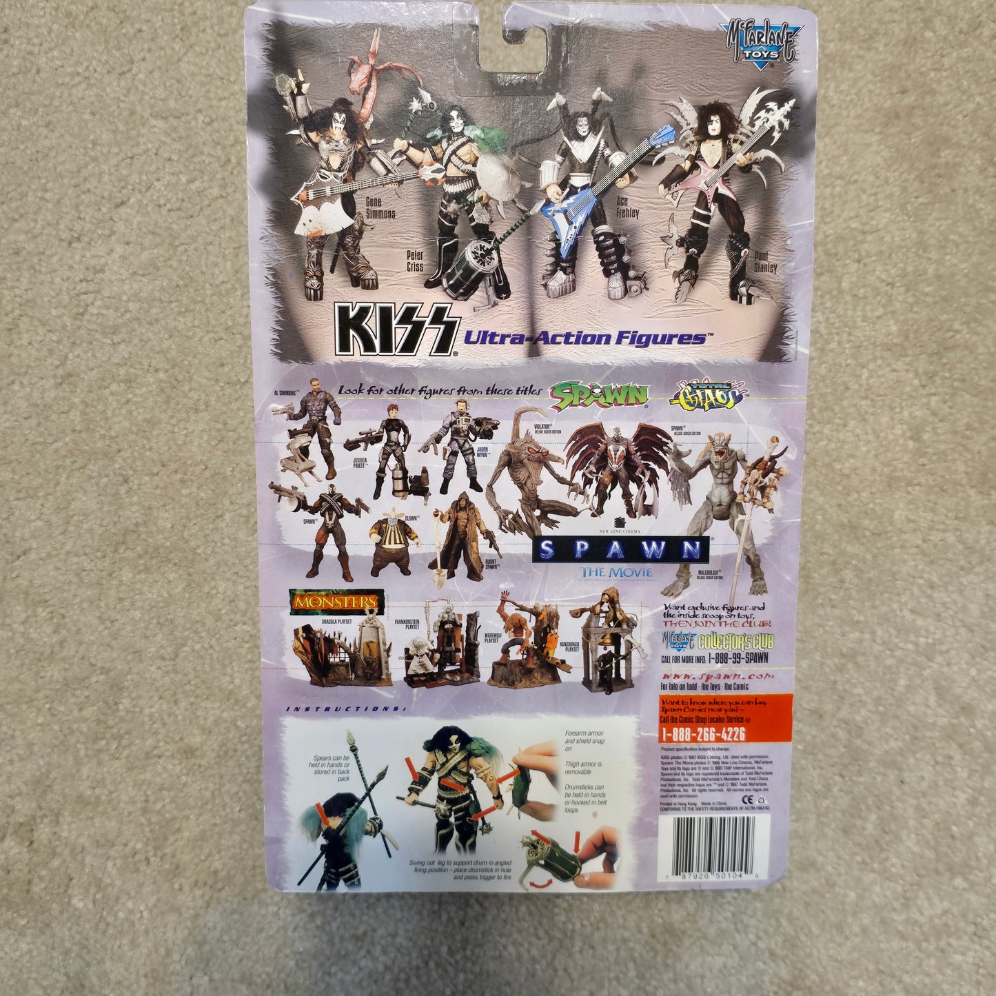 1997 KISS McFarlane Ultra Action Figures Full Set or Singles MOC