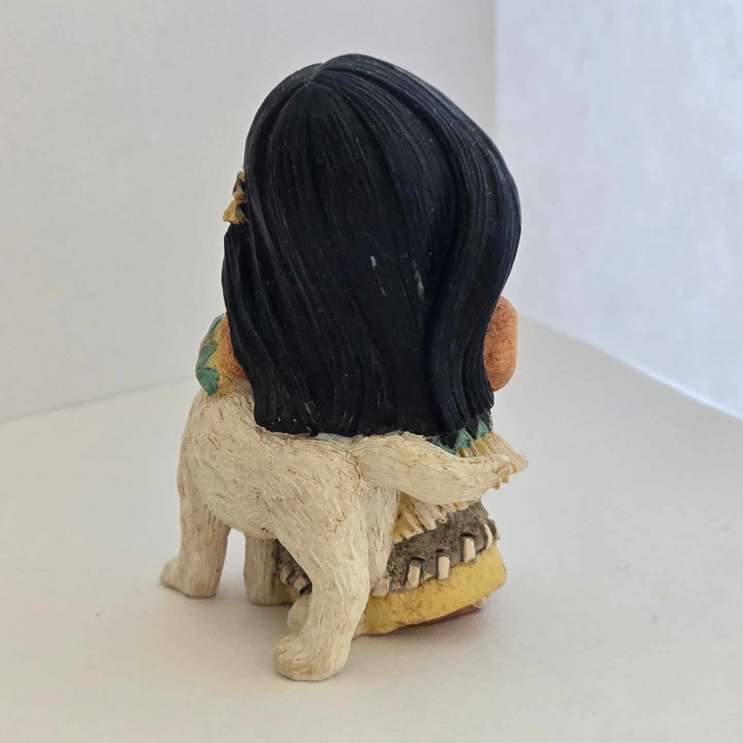 1998 Friends of the Feather – Girl with White Dog Figurine – Enesco – Karen Hahn