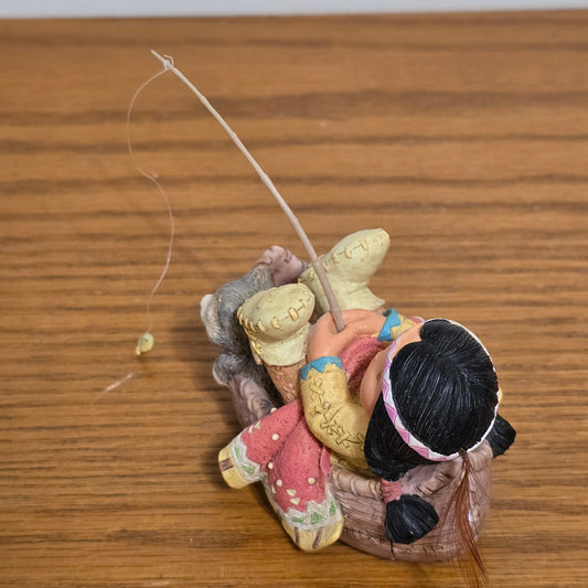 1994 Enesco Friends of the Feather “Little Fish Tale” Figurine by Karen Hahn