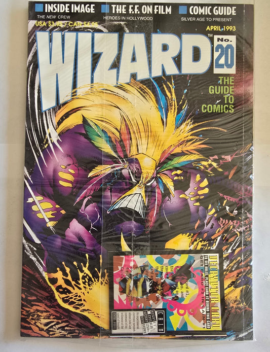 Wizard Magazine #20 (April 1993) Sealed w/ Original Insert Card