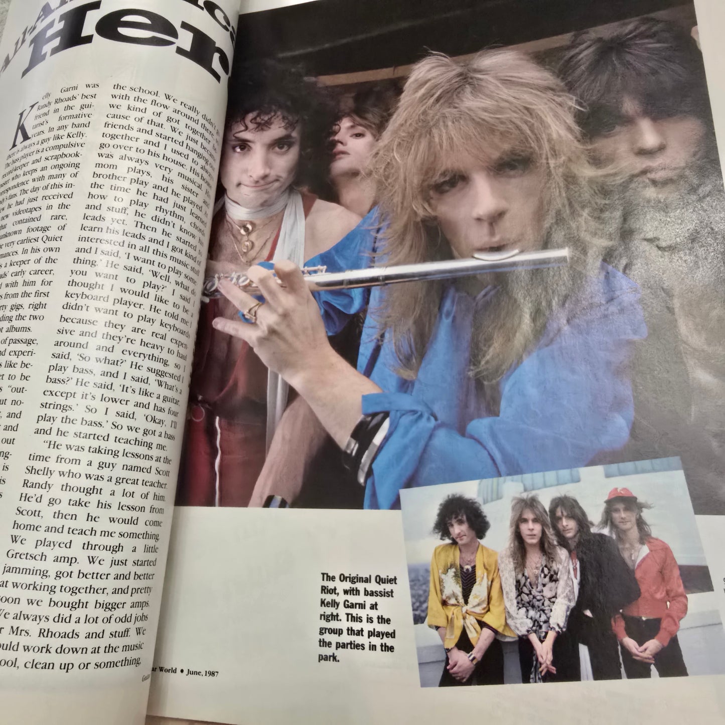 Vintage Guitar World Magazine June 1987 Randy Rhoads Tribute Ozzy Osbourne