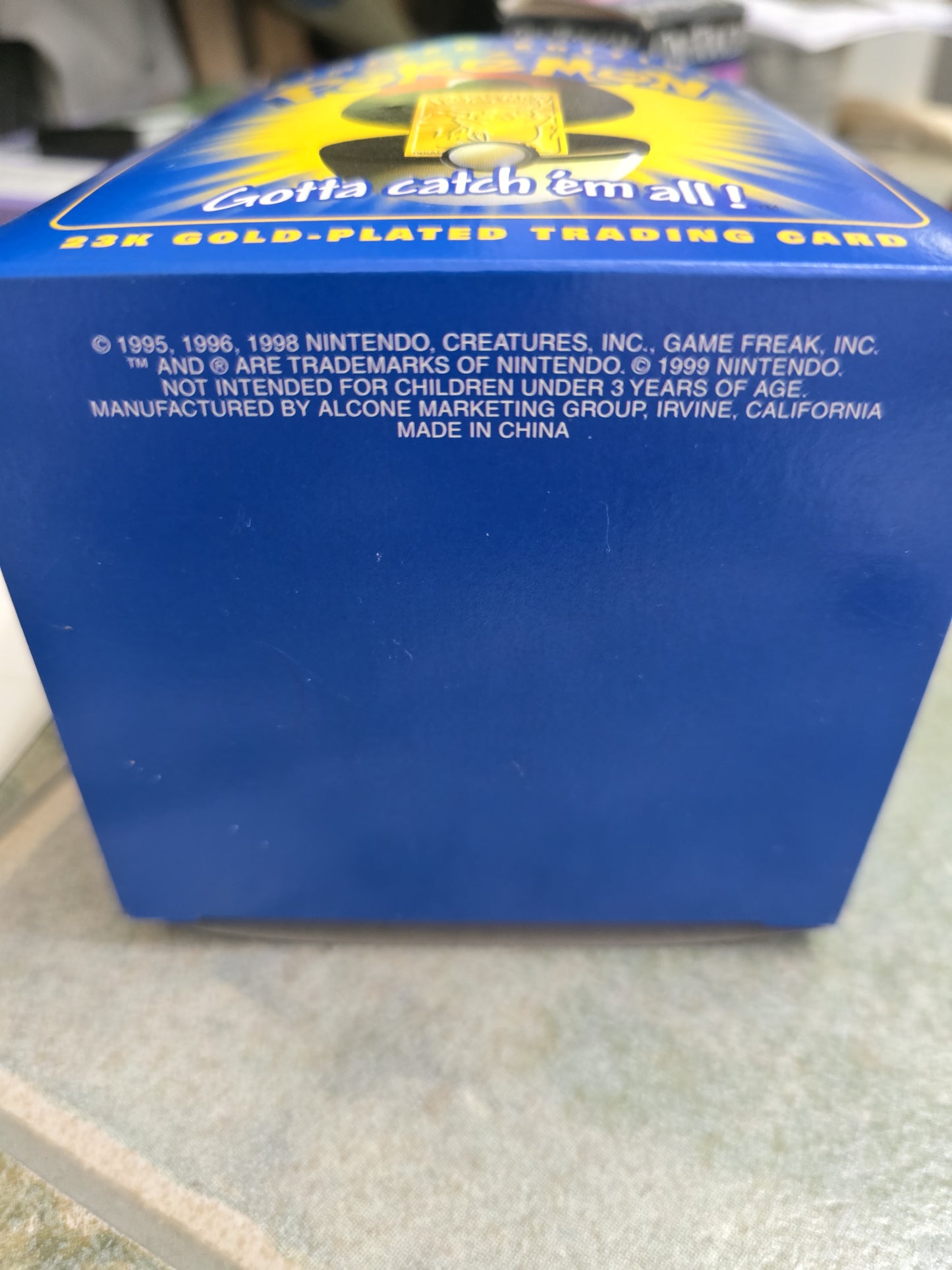 Pokemon 23K Gold Plated Pikachu Card Pokeball 1999 Limited Edition Sealed