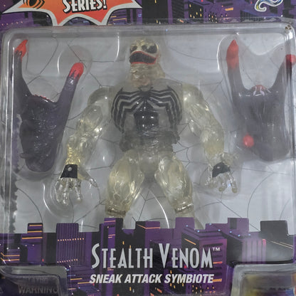 Vintage Spider-Man Stealth Venom Toy Biz 1996 Sealed Figure