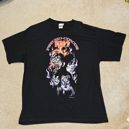 KISS Psycho Circus Vintage Vinyl T-Shirt 2006 Large Black