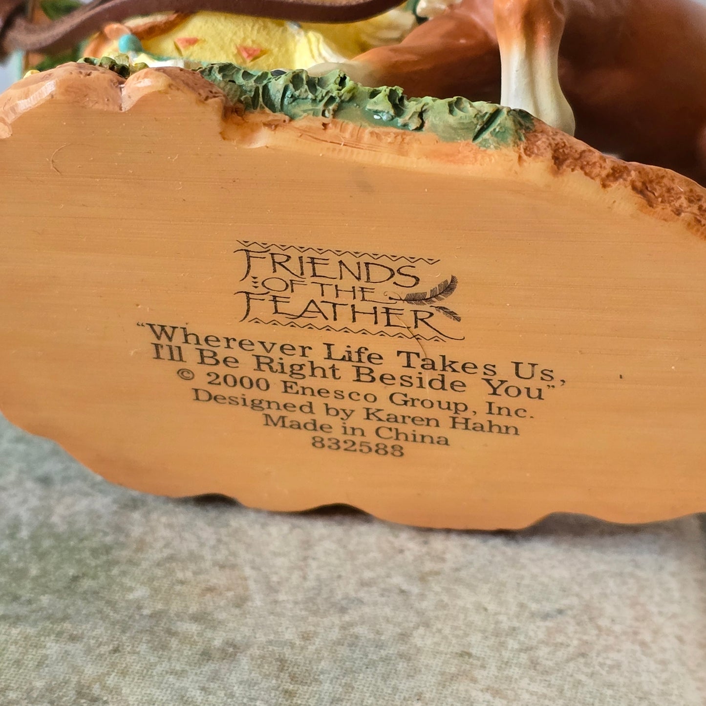 Enesco Friends of the Feather – “Wherever Life Takes Us, I’ll Be Right Beside You” – 2000 Figurine (#832588)
