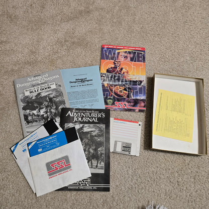 Vintage AD&D Secret of the Silver Blades – IBM PC Big Box SSI Gold Box RPG
