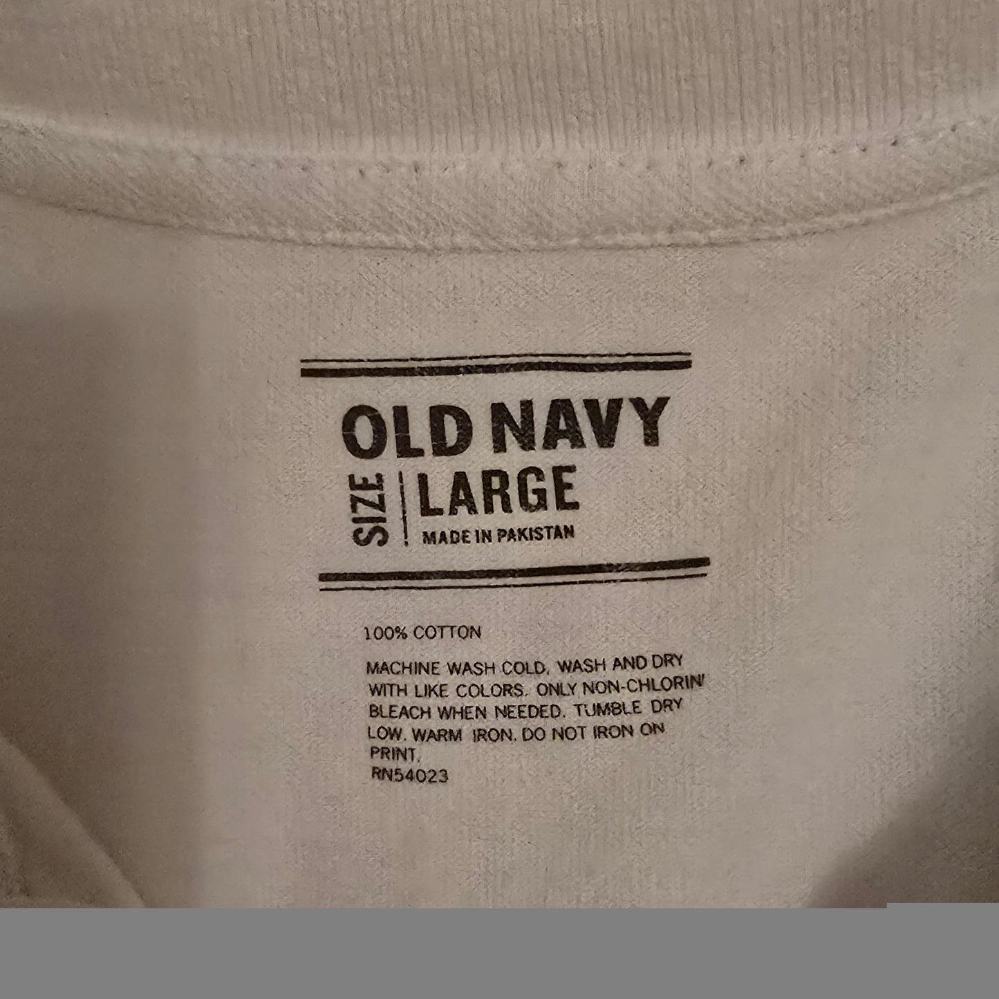 Old Navy Skull Wing Graphic Polo Shirt White Short Sleeve Cotton Size Large