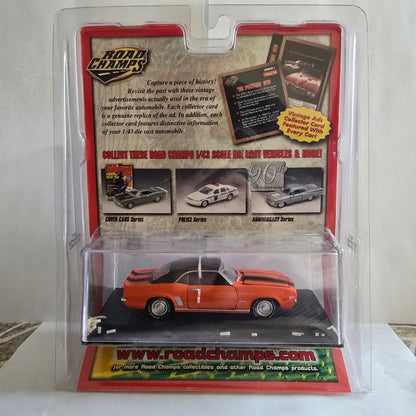 1969 Chevy Camaro Z-28 Road Champs Vintage Ads Series Die-Cast w/ Display Case
