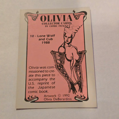 Olivia DeBerardinis “Lone Wolf and Cub” #10 (1988) Vintage Collector Card
