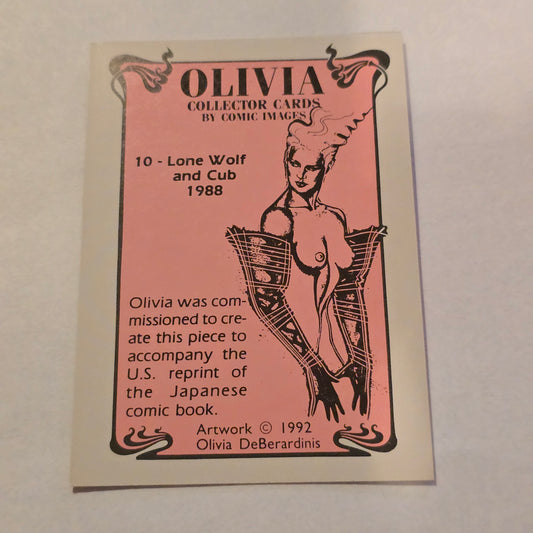 Olivia DeBerardinis “Lone Wolf and Cub” #10 (1988) Vintage Collector Card