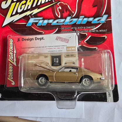 Johnny Lightning Firebird 1971 Pontiac Formula Die-Cast Gold New Sealed