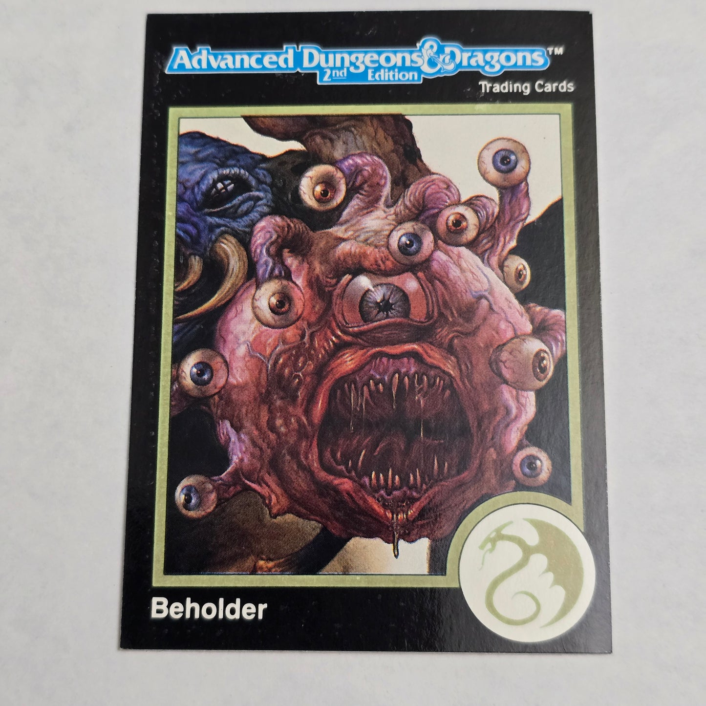 Beholder – Green Dragon Icon Variant – AD&D 2E Trading Card (#160, 1991 TSR)