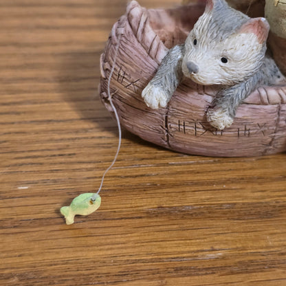 1994 Enesco Friends of the Feather “Little Fish Tale” Figurine by Karen Hahn