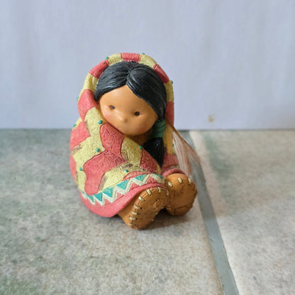 Enesco Friends of the Feather – “Wrapped In Love” – 1994 Figurine (#115649)