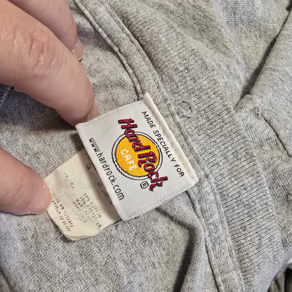 Hard Rock Cafe New Orleans Gray Graphic T-Shirt Size L American Flag Guitar