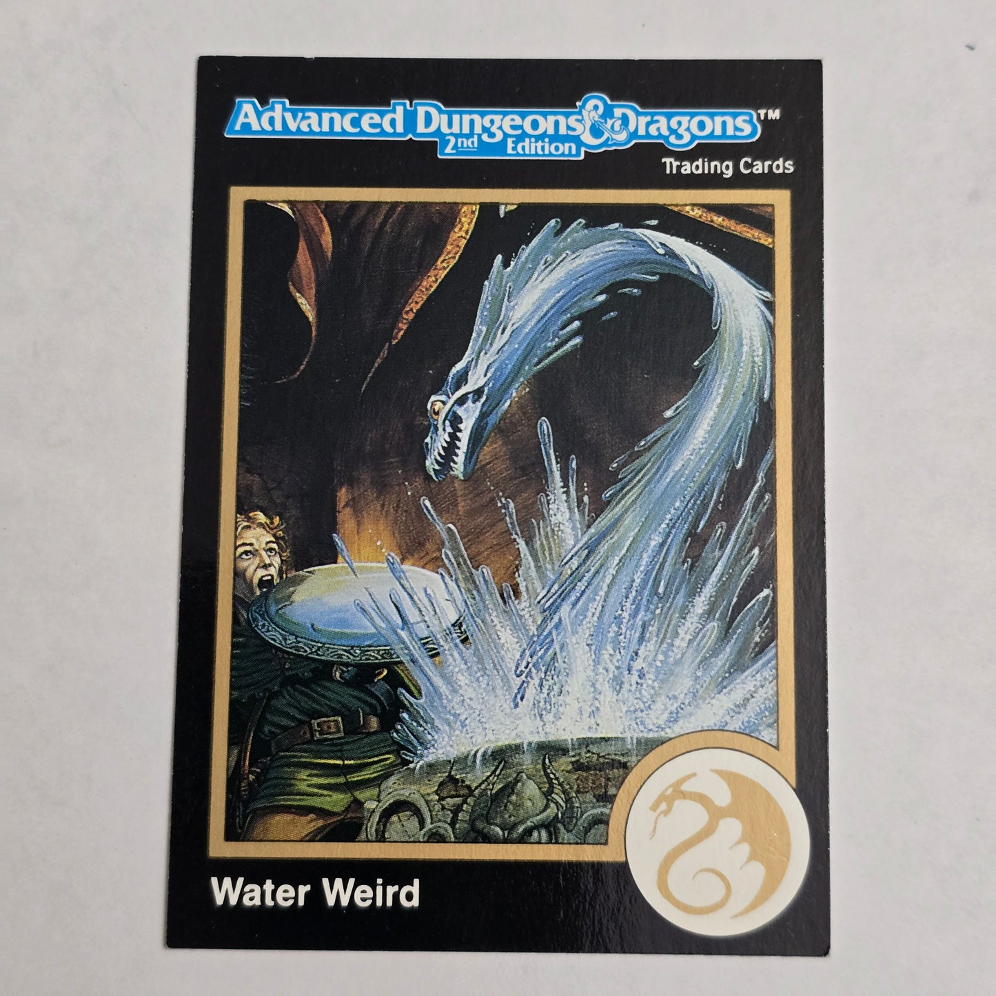 AD&D 2E Trading Card — Water Weird (#40) — Gold Border (1992)