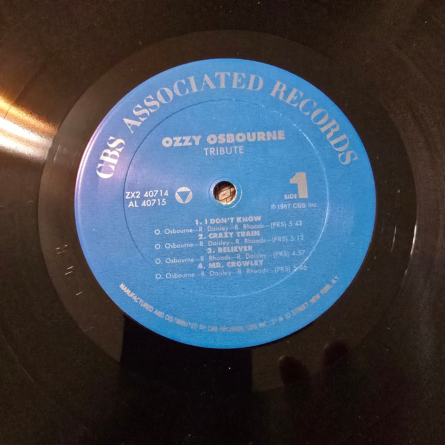 Ozzy Osbourne – Tribute (1987 US 2×LP) Masterdisk TD Early Press | VG | Play-Tested