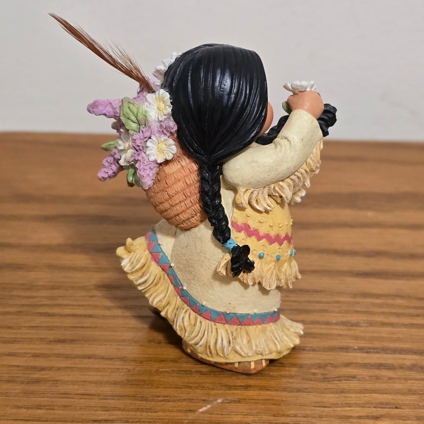 1994 Enesco Friends of the Feather “She Who Gathers Flowers” Figurine