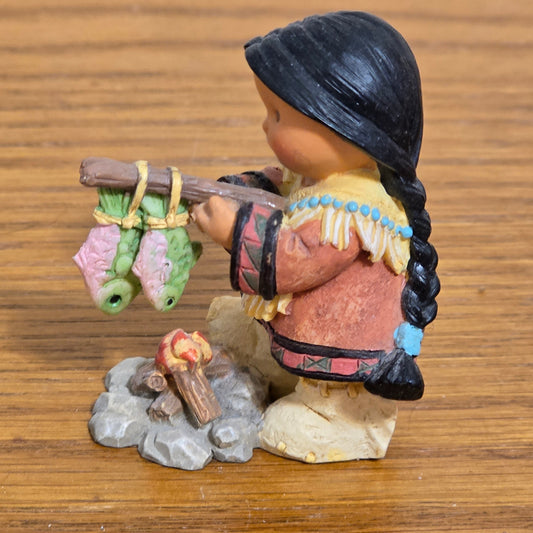 1998 Friends of the Feather Enesco “Fishin’ for Dinner” Figurine