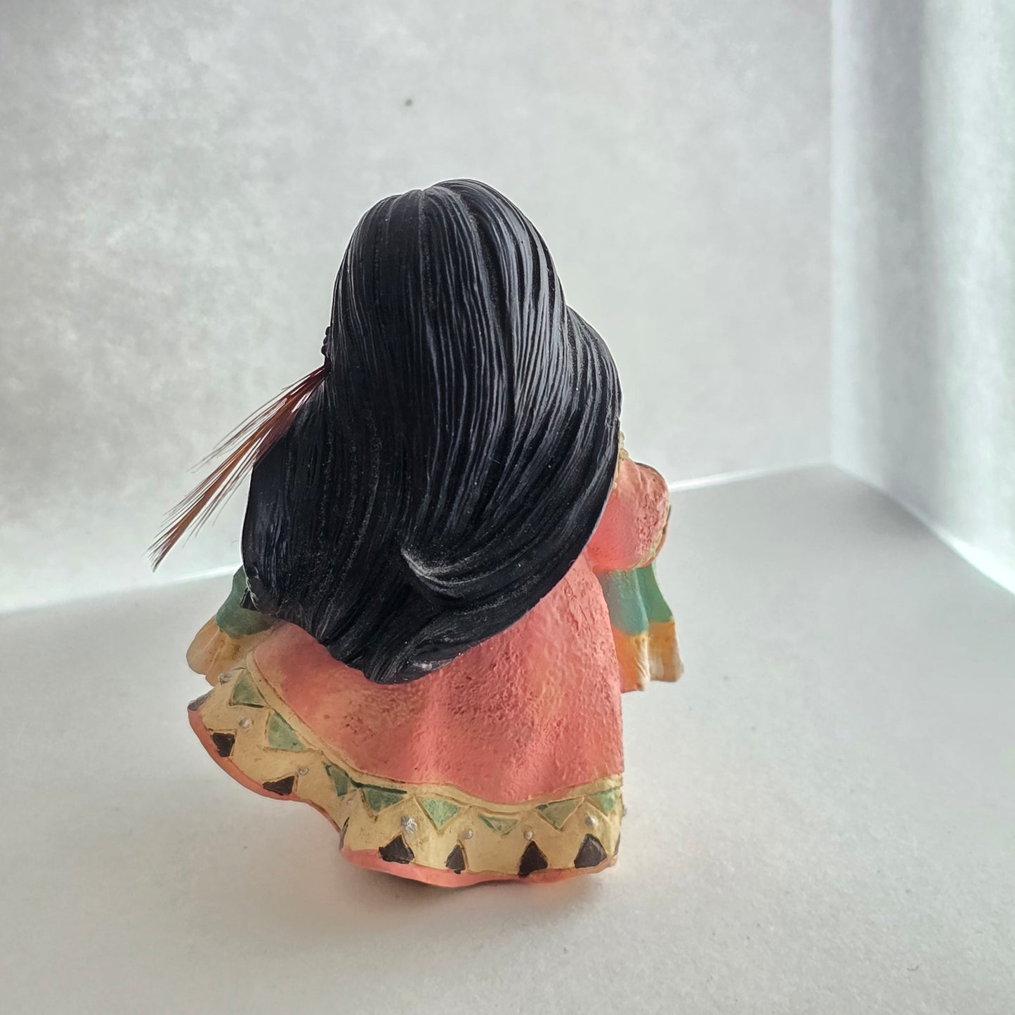 1998 Friends of the Feather Figurine – Girl Swinging Baby – Enesco