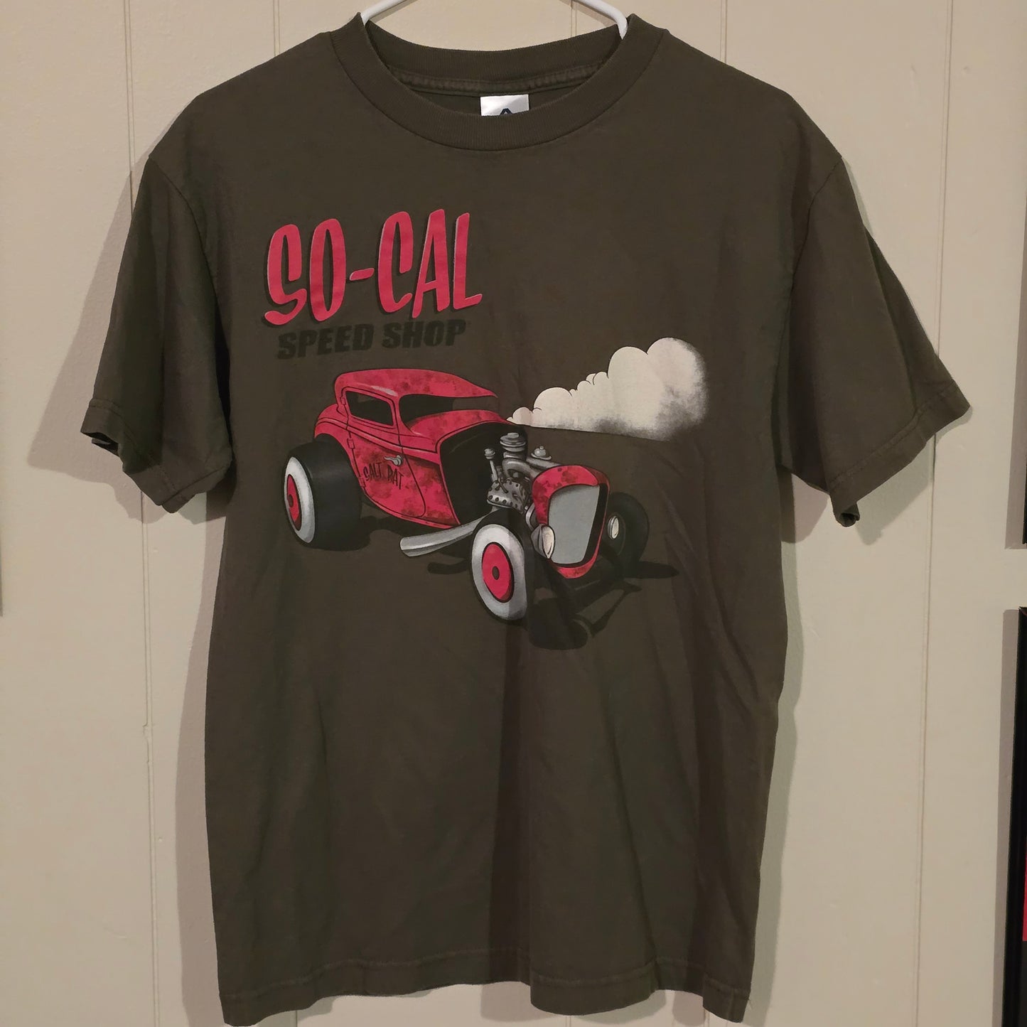 So-Cal Speed Shop Hot Rod Graphic T-Shirt – Olive Green