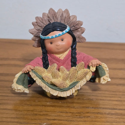 1996 Enesco Friends of the Feather Figurine “Harvest of Thanks” by Karen Hahn