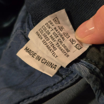 Jet Lag Camo Cargo Jeans – Blue/Gray Military Style Pants