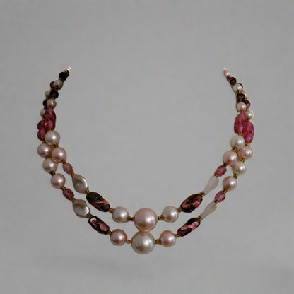 Vintage 2 Strand Bead Necklace