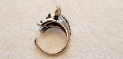 Silver Tone Giraffe Ring