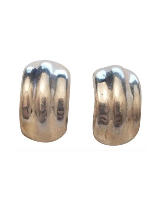 Vintage Mexico 925 Silver Clip-On Earrings