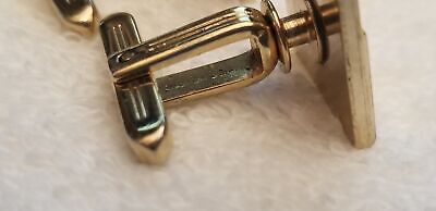 Vintage Hickok USA Gold Tone Square Cufflinks