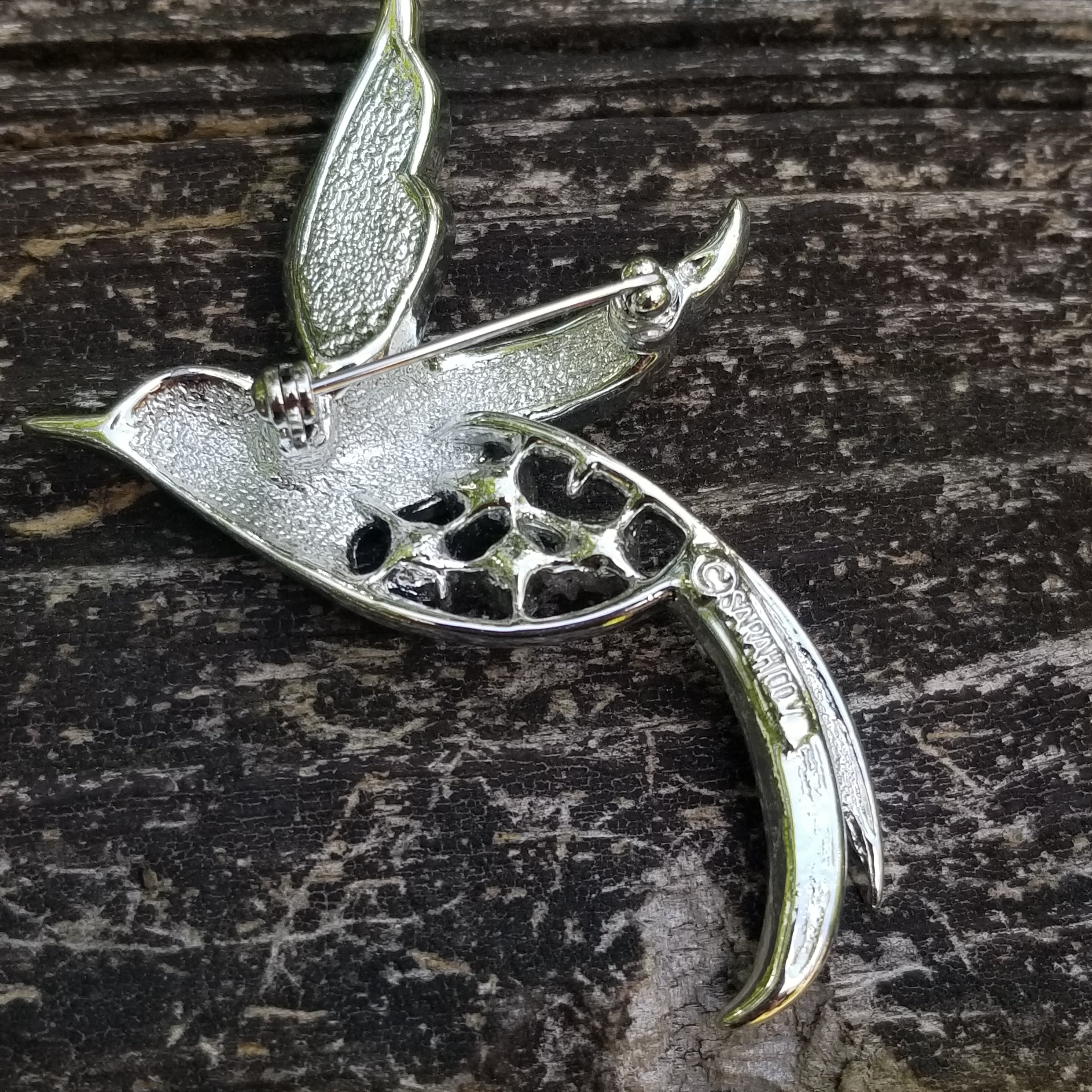 Vintage Sarah Coventry BIRD OF PARADISE Brooch