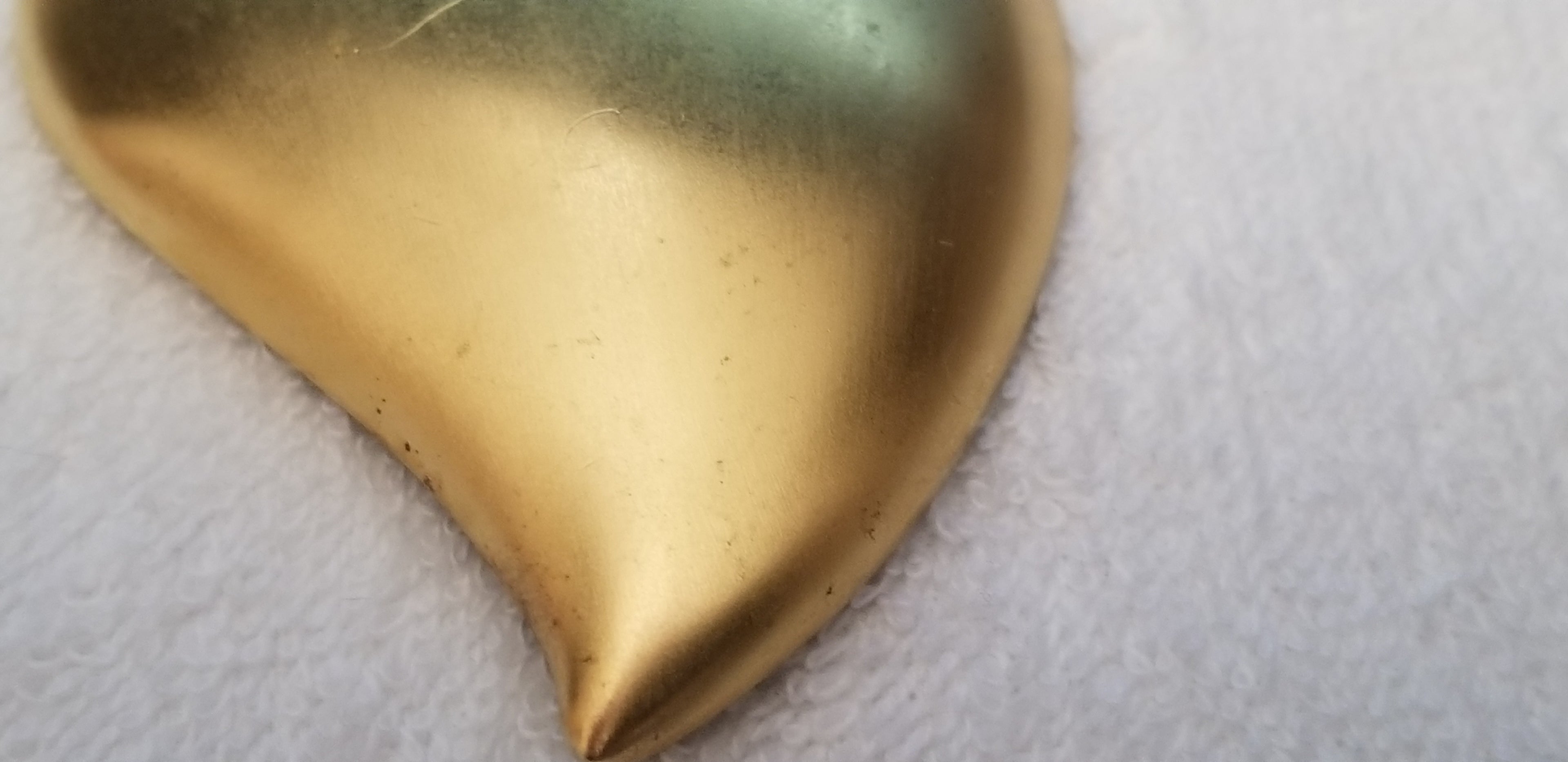 Monet Gold Tone Heart Brooch