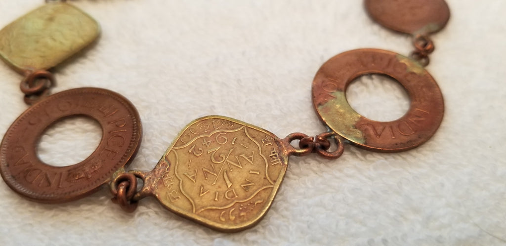 Vintage India Coin Bracelet